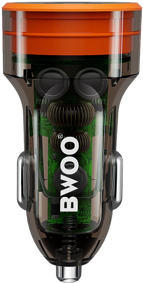 BWOO 38W greitas skaidrus automobilinis įkroviklis BO-CC85 QC 18W + PD 20W
