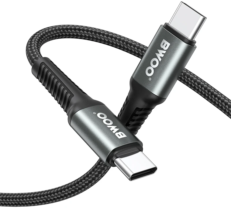 BWOO Pintas laidas USB-C – USB-C 3m 60W juodas