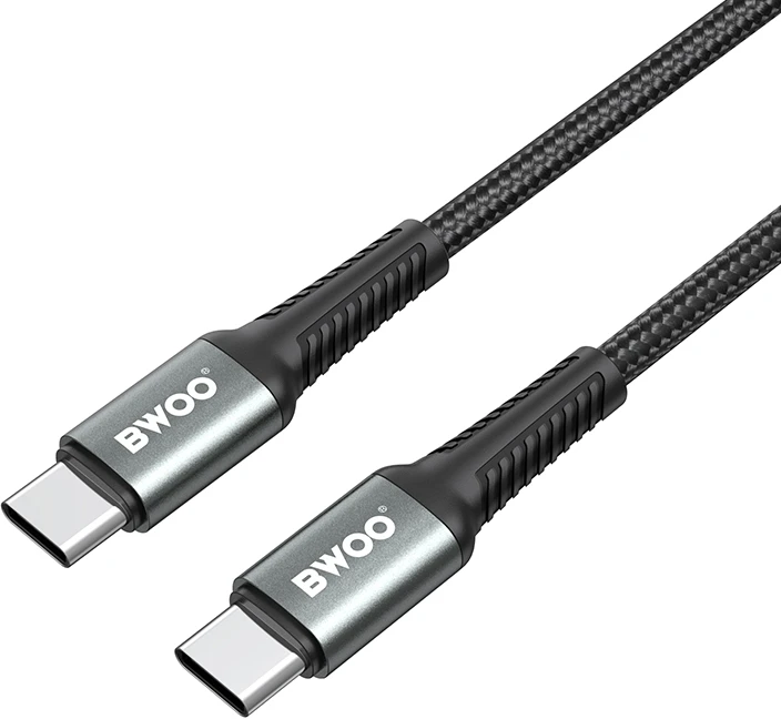 BWOO Pintas laidas USB-C – USB-C 3m 60W juodas