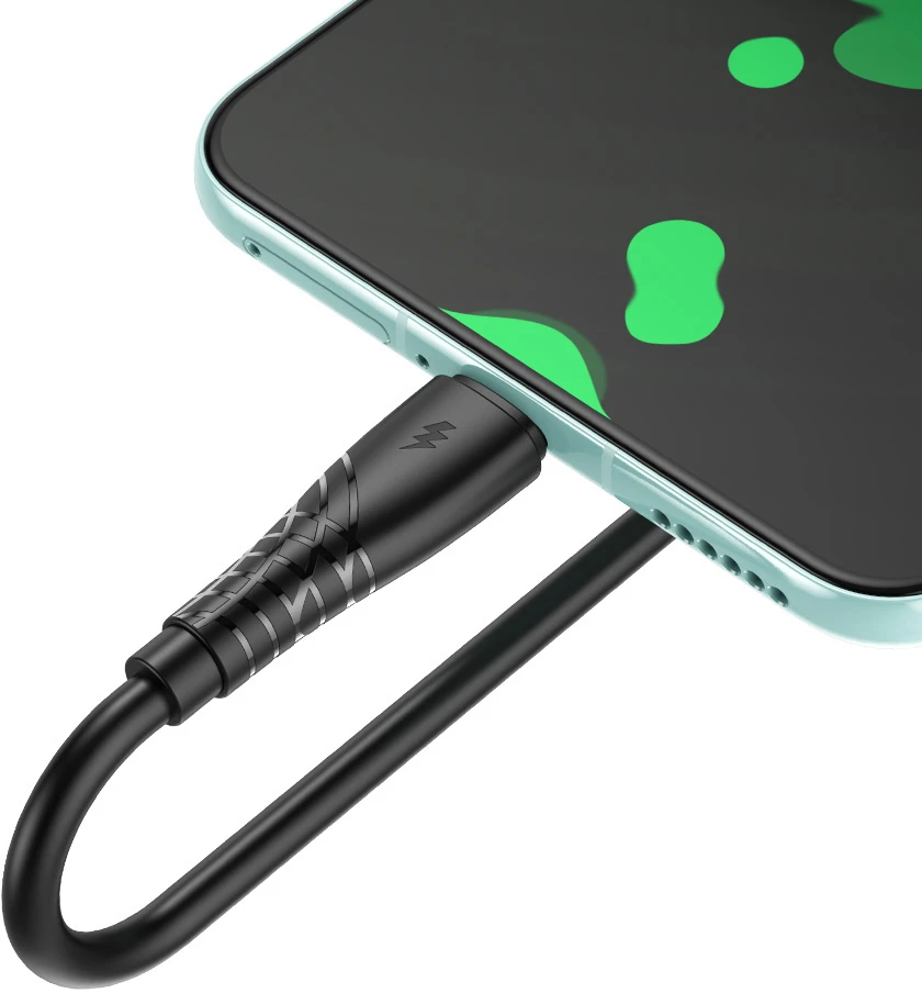 BWOO USB – USB-C laidas 1m 27W 3A juodas BO-X318C