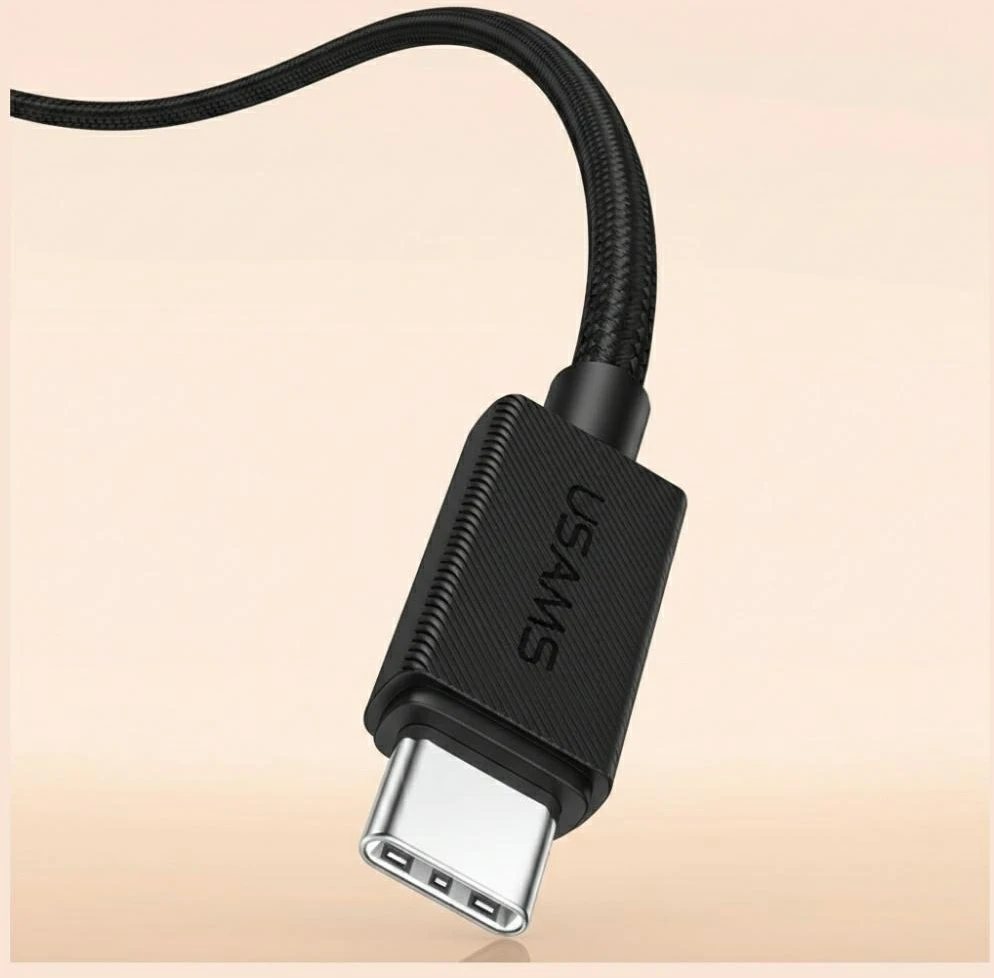 Kabelis USAMS U92 30W USB-C į Lightning 1.2m juodos spalvos