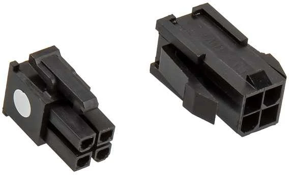 CableMod Connector Pack – 4-Pin ATX12V – juodos spalvos