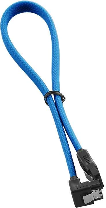 CableMod ModMesh Right Angle SATA 3 Cable 30cm – light mėlynas