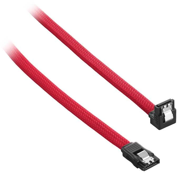 „CableMod ModMesh“ stačiakampis SATA 3 kabelis, 30 cm, raudonas