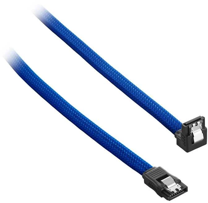 CableMod ModMesh Right Angle SATA 3 Cable 60cm – mėlynas