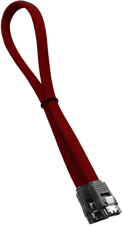 „CableMod ModMesh SATA 3“ kabelis, 30 cm, Ø 10,7 mm, kraujo raudonumo