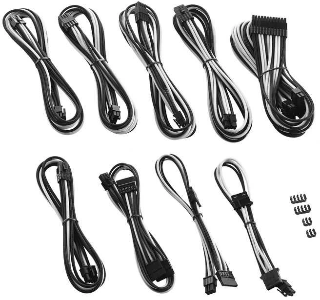 CableMod PRO ModMesh RT ASUS/Seasonic/Phanteks Cable Kits – juodas/baltas