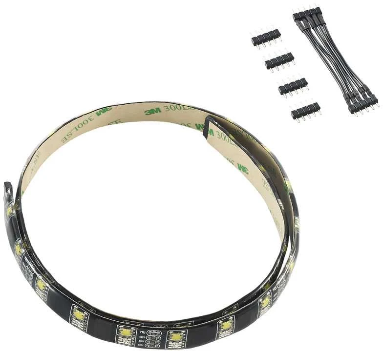 „CableMod WideBeam“ hibridinė LED juosta, 60 cm, RGB/W