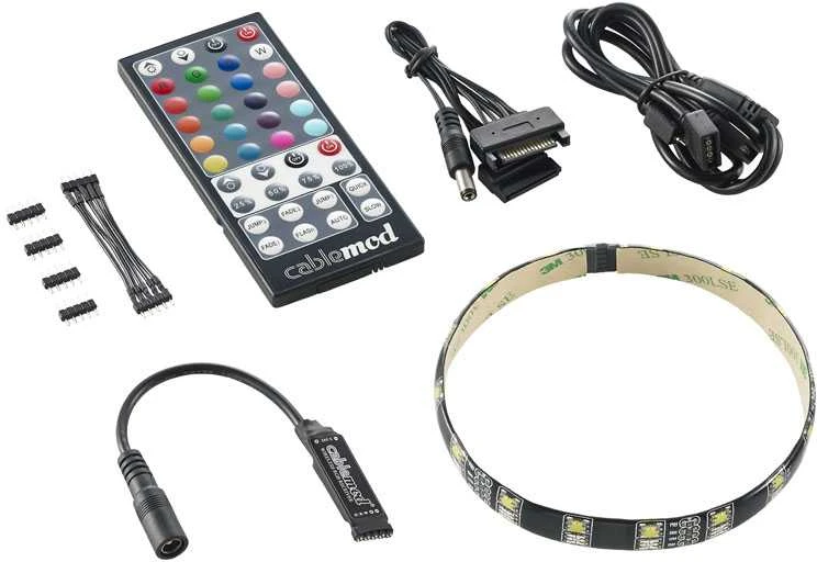 „CableMod WideBeam Hybrid LED“ rinkinys, 30 cm, RGB/W