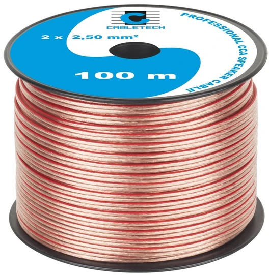 Cabletech Kolonėlių kabelis CCA 2.5mm 100m