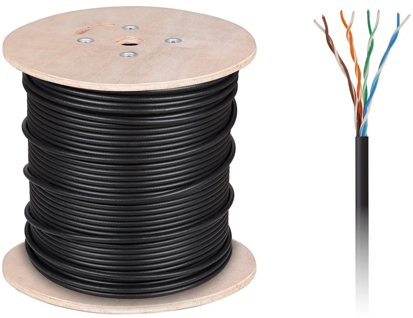 Cabletech Varinis kompiuterio laidas - UTPCat5e vytos poros + gelis