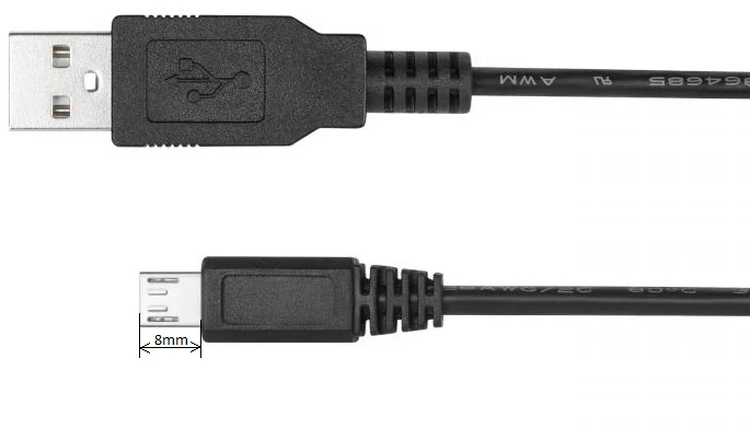 Kruger & Matz USB - micro USB kabelis 1m Juodas
