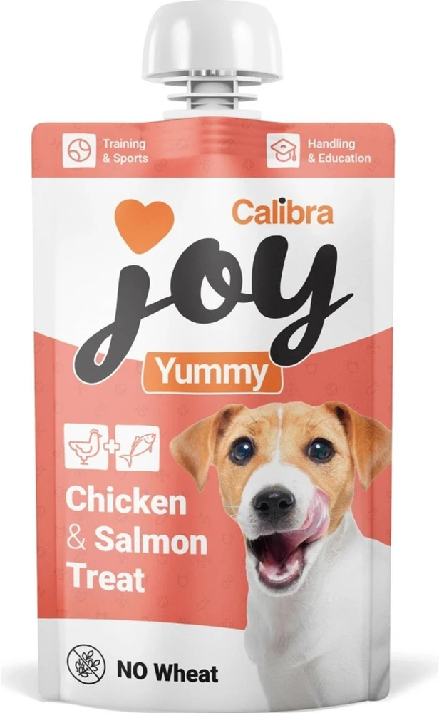 CALIBRA Joy Dog Yummy vištiena & lašiša – skanėstas šuniui – 100g