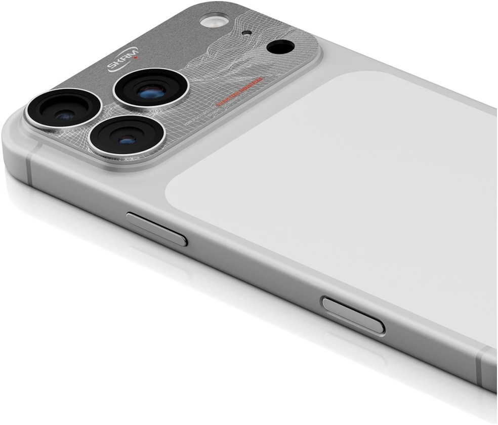 Camera Lens Glass Skinarma Sonix Full Aliuminio skirtas Apple iPhone 17 Pro Max sidabrinis