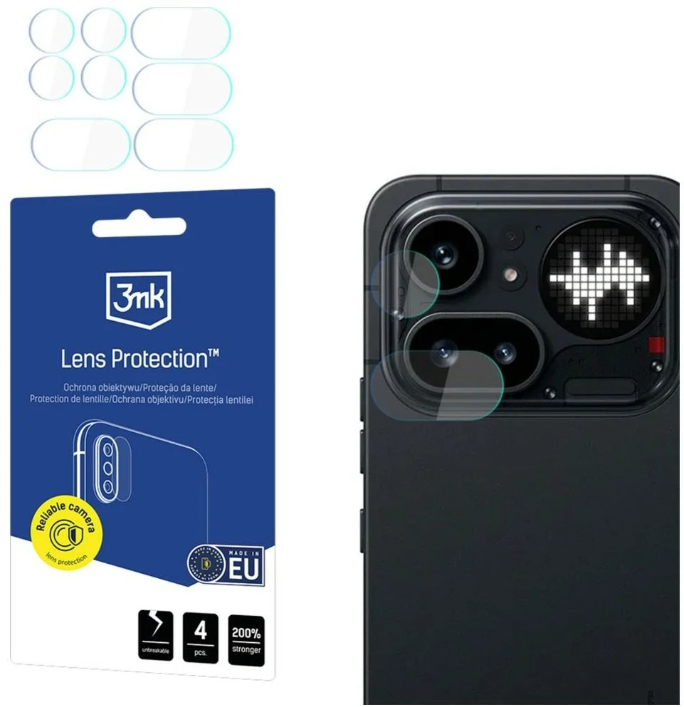 3Mk Protection 3mk Lens Protection™ hibridinės kameros objektyvo stiklas, skirtas „Nothing“ telefonui (4a)
