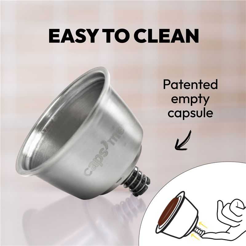 Caps Me CAPSME Minimalist Pack daugkartinio naudojimo kapsulės (be kavos), Dolce Gusto