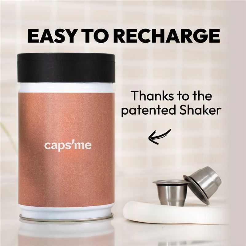 Caps Me CAPSME Minimalist Pack daugkartinio naudojimo kapsulės (be kavos), Nespresso