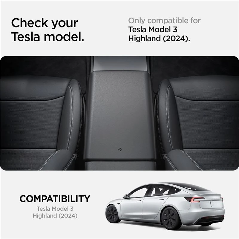 Spigen Tesla porankio dangtelis, juodas - Tesla Model 3 2024