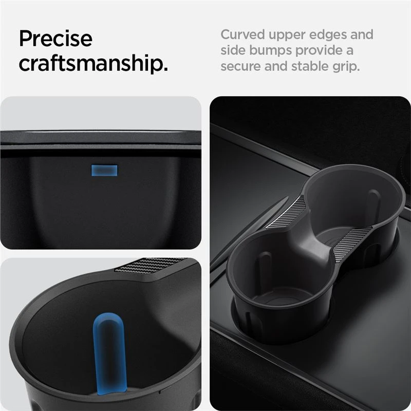 Spigen Tesla centrinės konsolės gėrimo laikiklio įdėklas Relaxed Grip - Tesla Model Y/3