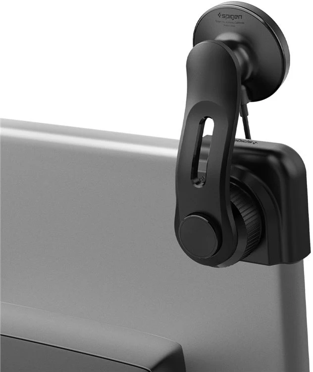 Spigen Tesla TapLock MagSafe automobilinis laikiklis-kroviklis, juodas - belaidis / skirtas ekranui