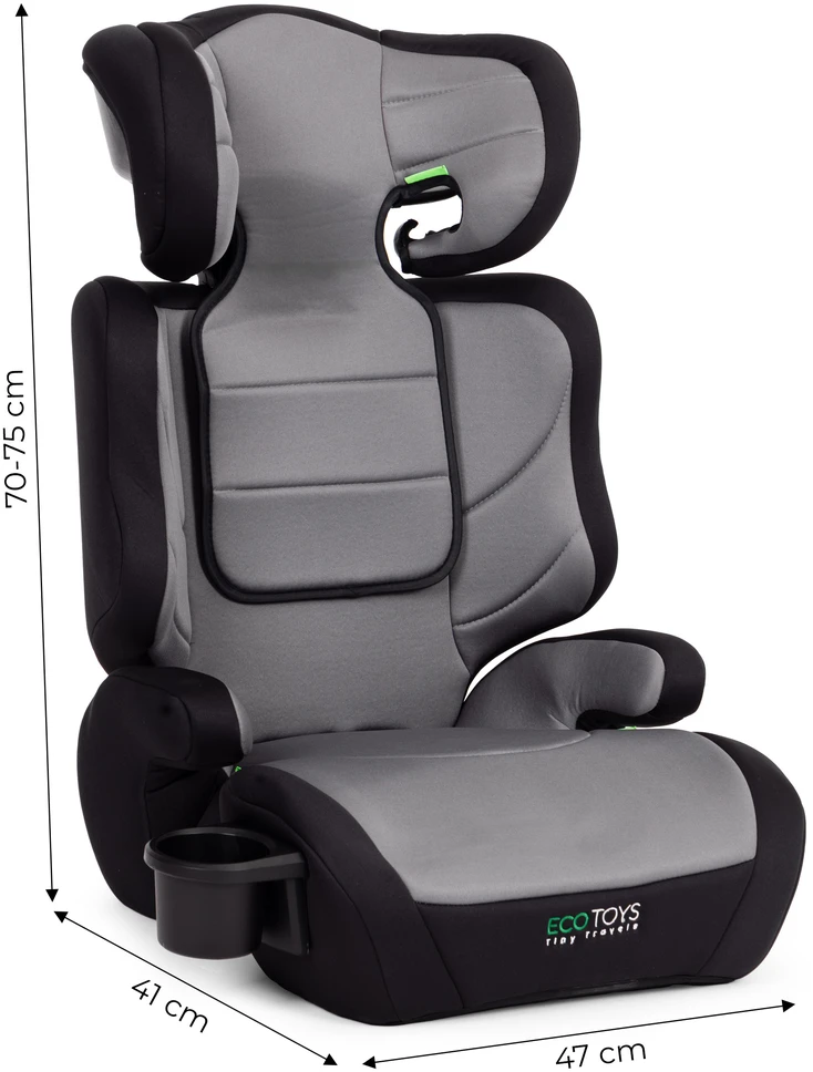 Car Seat for Children 2-in-1 Booster i-SIZE Height 100-150 cm Cup Holder ECOTOYS