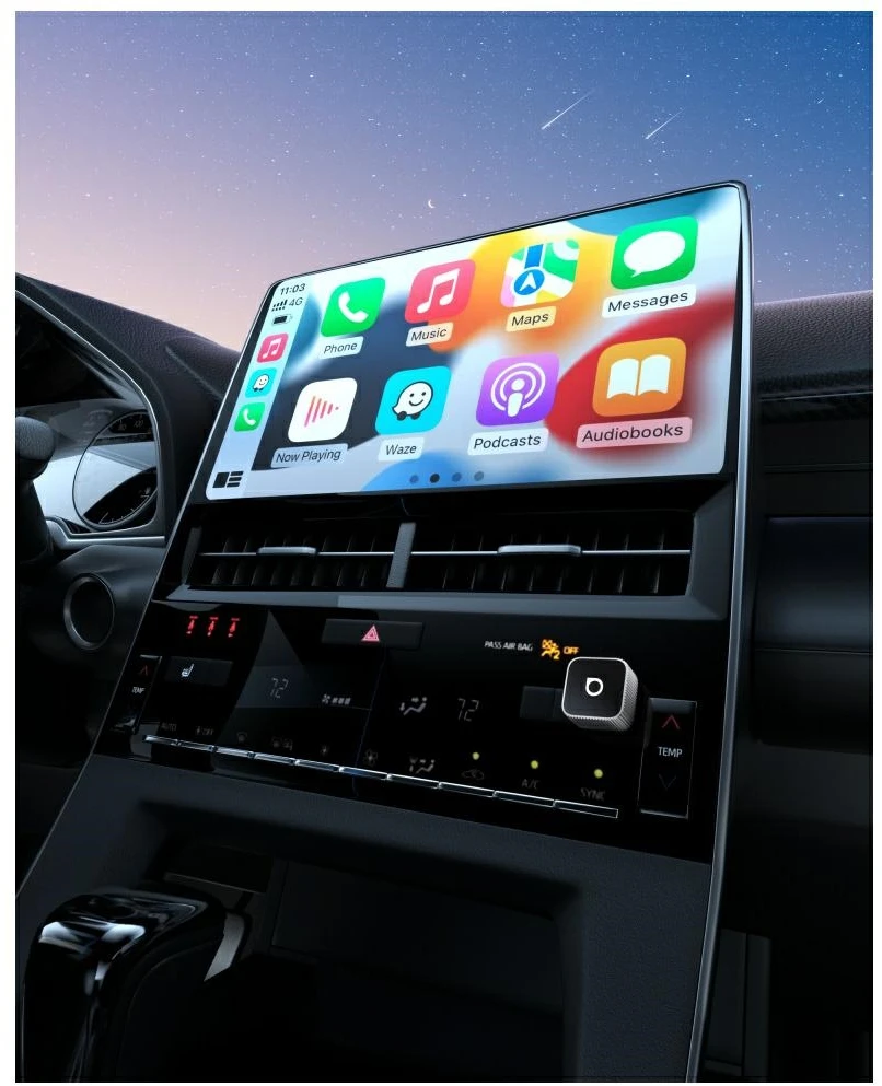 Belaidis CarPlay/Android Auto adapteris Ottocast Mini Cube juodas CP88-T2