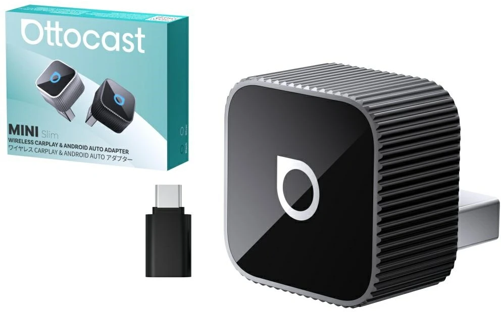 Belaidis CarPlay/Android Auto adapteris Ottocast Mini Cube juodas CP88-T2
