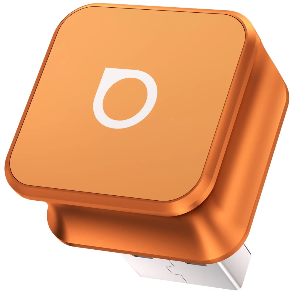 Automobilinis siųstuvas Ottocast CP88-T Mini Cube Bluetooth oranžinis