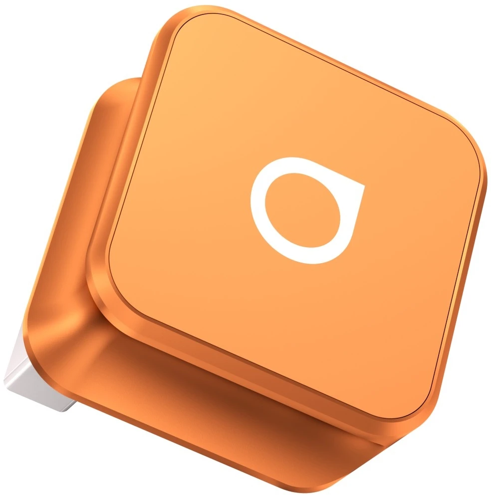 Automobilinis siųstuvas Ottocast CP88-T Mini Cube Bluetooth oranžinis