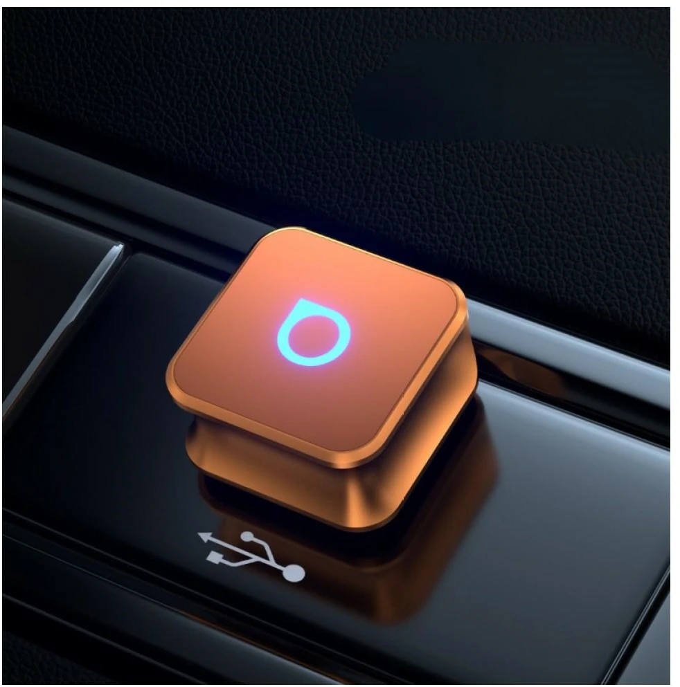 Automobilinis siųstuvas Ottocast CP88-T Mini Cube Bluetooth oranžinis
