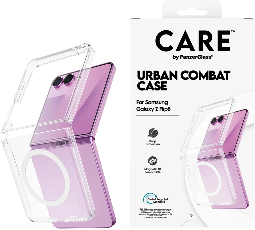 Panzer Glass CARE by PanzerGlass Urban Combat dėklas skirtas Galaxy Flip8, permatomas