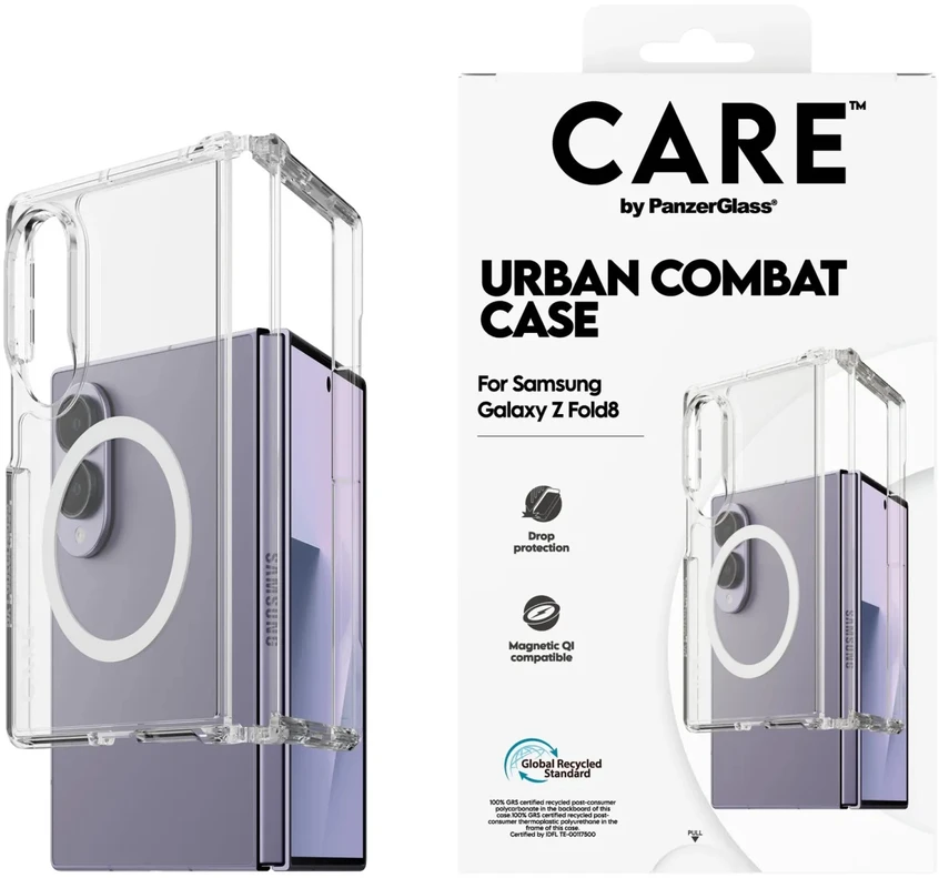 Panzer Glass CARE by PanzerGlass Urban Combat dėklas, skirtas Samsung Galaxy Z Fold 8 – skaidrus