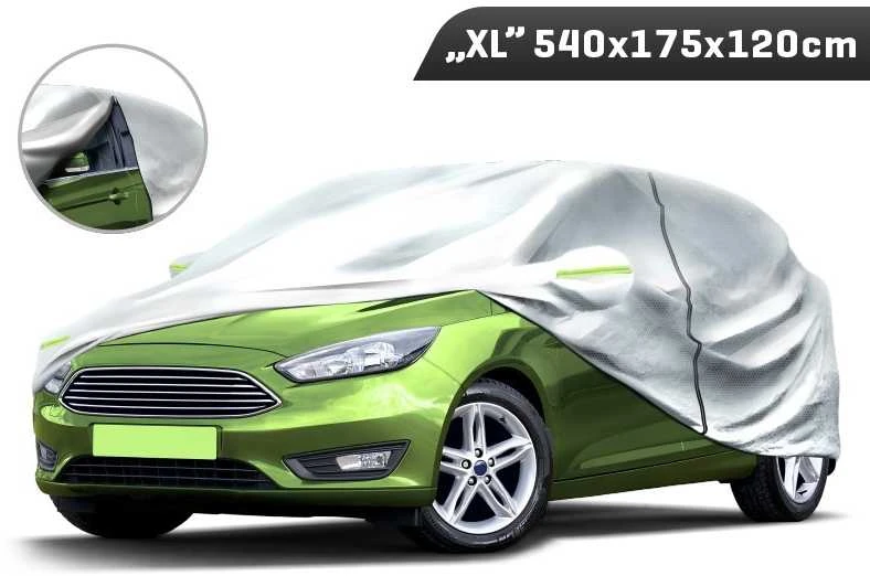 Carmotion Automobilio užvalkalas "XL" 540x175x120 cm, 3 sluoksnių, atšvaitai, užtrauktukas ant durelių