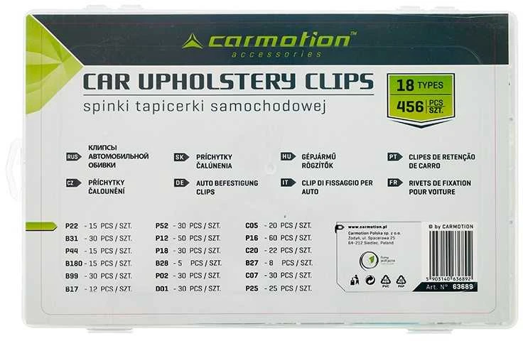 Carmotion Auto apmušimų laikiklių rinkinys 456vnt.