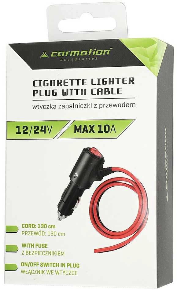 Carmotion Kištukas su jungikliu 12/24V pridegėjo lizdo ir 130cm laidu 1vnt