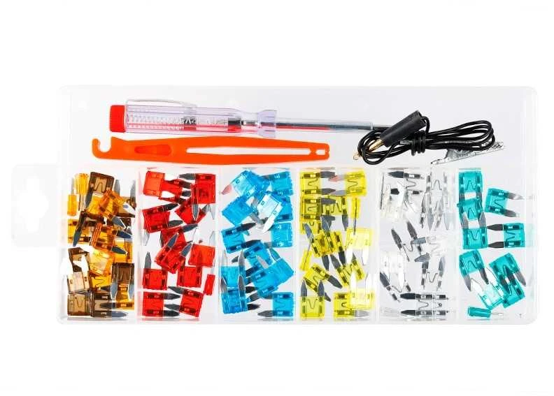 Carmotion Saugikliai MINI 92vnt. +įtampos testeris + išėmėjas