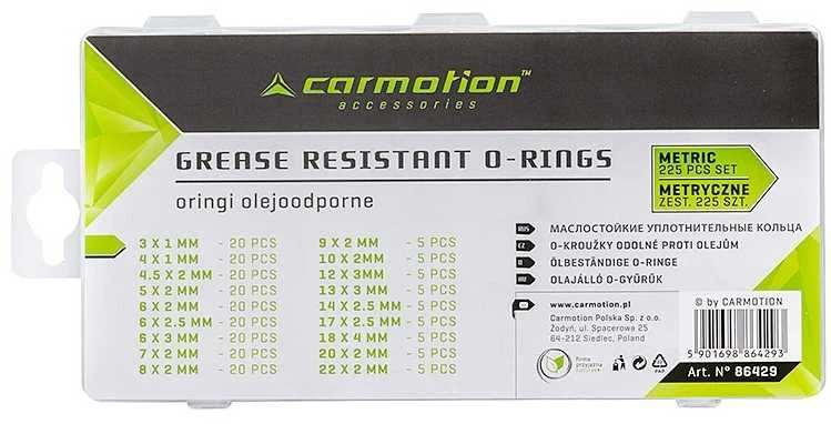 Carmotion Tarpinių O ring nitrilinių rinkinys 225vnt.