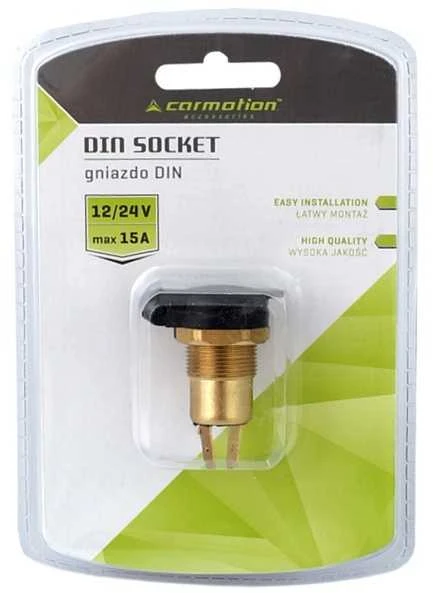 Carmotion Lizdas maitinimo automobilinis žalvarinis su dangteliu 12/24V 15A