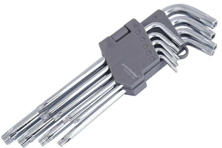 Carmotion Raktų šešiakampių žvaigždučių lenktų rinkinys 9vnt T10-T50mm 180mm