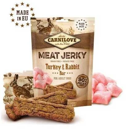 Carni Love CARNILOVE Dog skanėstas Jerky Rabbit & Turkey Bar 100 g