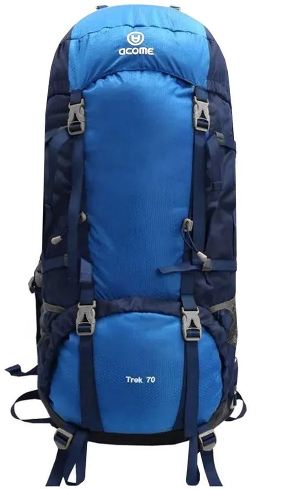 Carruzzo Acome Trek 70L hiking backpack mėlynas