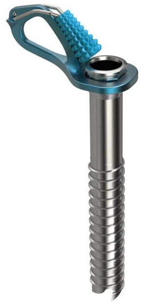 Carruzzo aero ice screw 16cm-mėlynas Mėlynas ICE