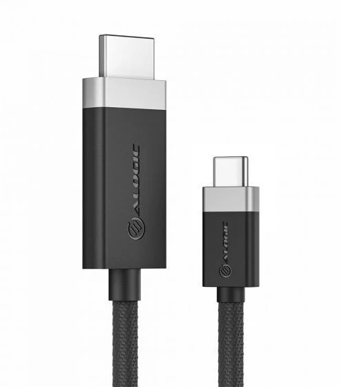 Carruzzo ALOGIC FUCHD2-SGR vaizdo kabelio adapteris 2 m HDMI A tipo (standartinis) C tipo USB Pilka