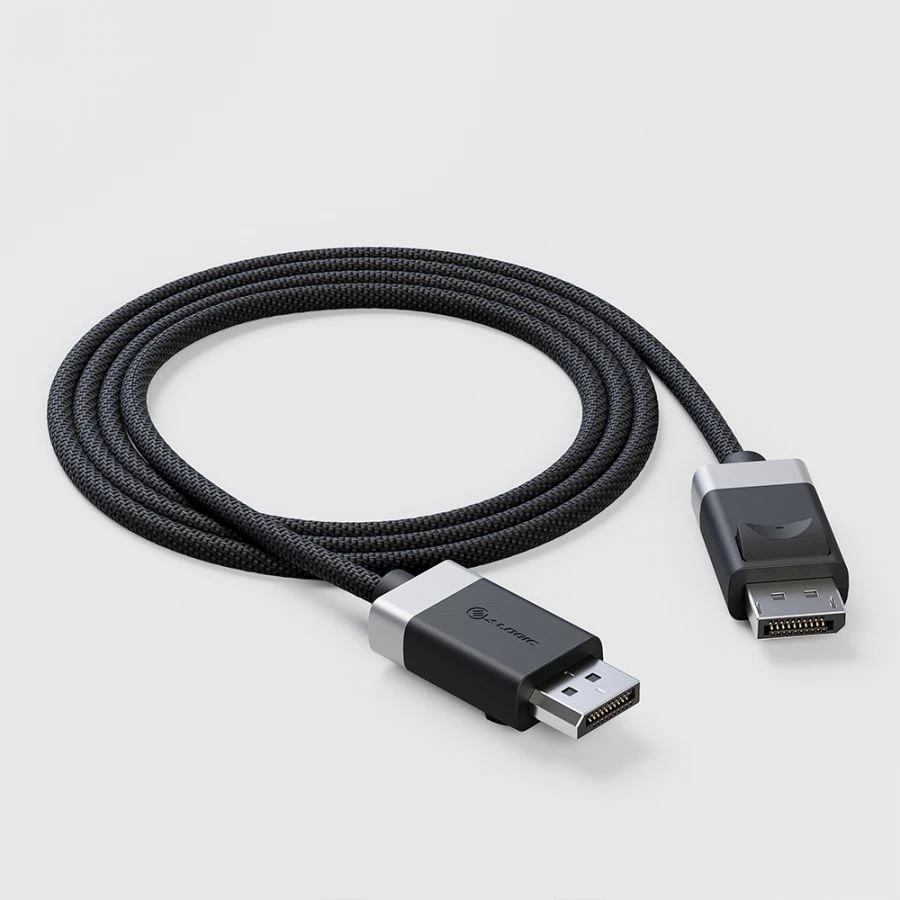 Carruzzo ALOGIC FUDP2-SGR „DisplayPort“ kabelis 2 m Pilka, Juoda