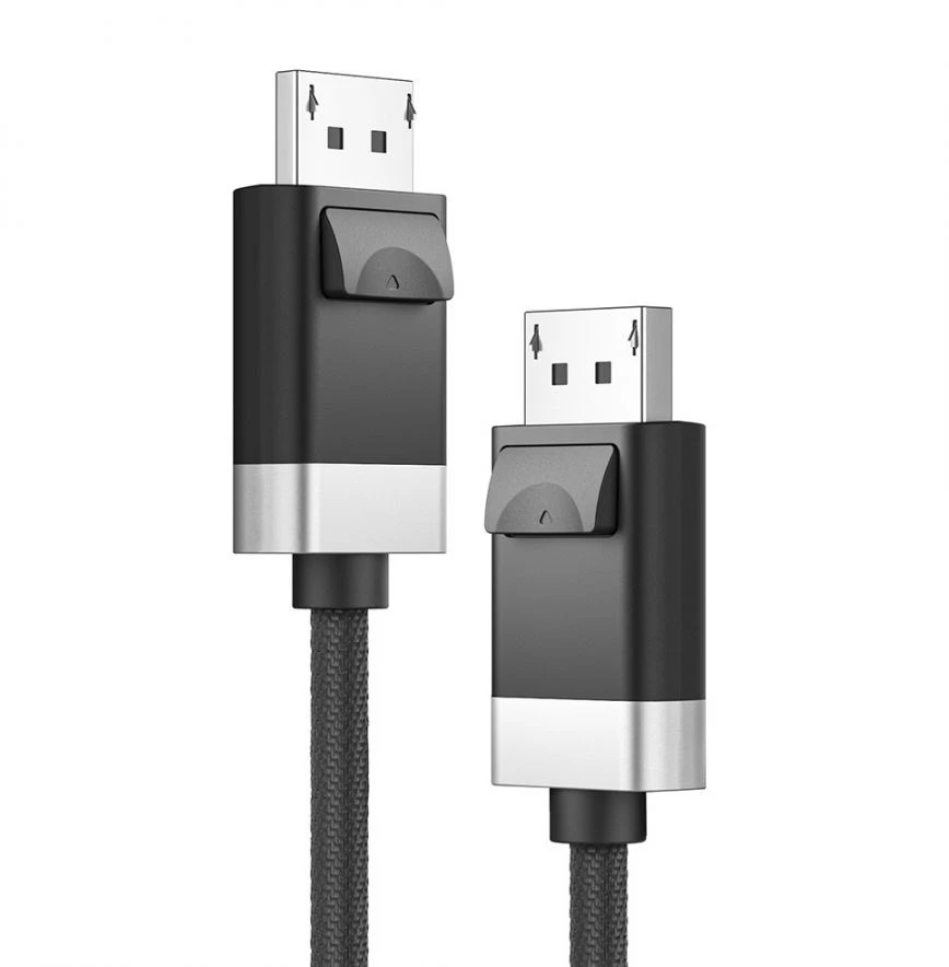 Carruzzo ALOGIC FUDP2-SGR „DisplayPort“ kabelis 2 m Pilka, Juoda