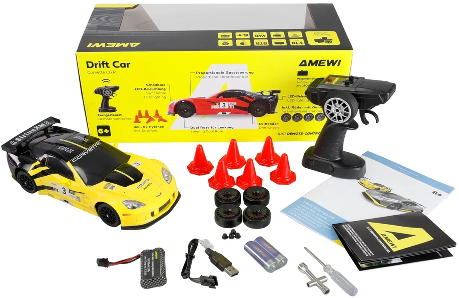 Carruzzo Amewi 21123 Radijo bangomis valdomas (RC) modelis Šonaslydžio automobilis Elektrinis variklis 1:18