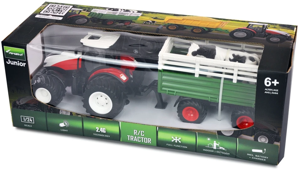 Carruzzo Amewi 22601 Radijo bangomis valdomas (RC) modelis Traktorius sunkvežimis Elektrinis variklis 1:24