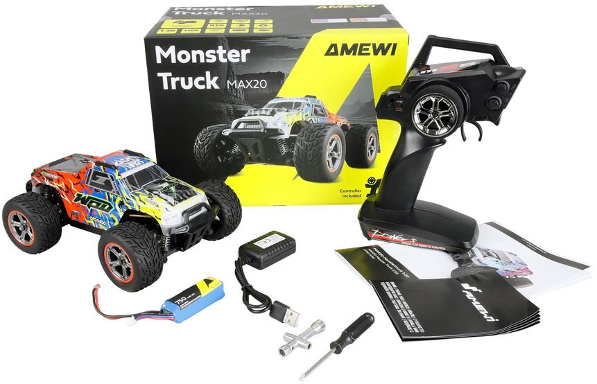 Carruzzo Amewi MAX20 Radijo bangomis valdomas (RC) modelis Visureigis dideliais ratais Elektrinis variklis 1:20