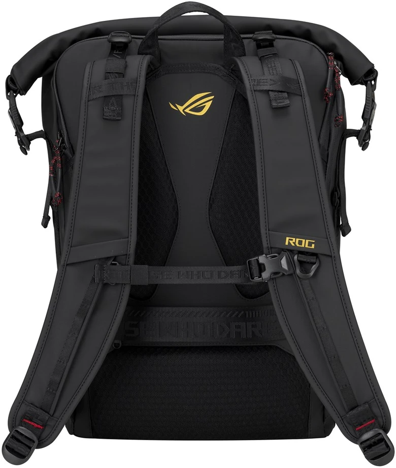 Carruzzo ASUS ROG SLASH Backpack Edition 20 kuprinė Sulankstomas kuprinės dangtis Juoda Poliesteris, Dirbtinė (PU) oda