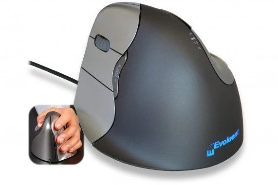 Bakker Elkhuizen Carruzzo BakkerElkhuizen Evoluent4 kompiuterinė pelė Biuras Kairė ranka Lazeris 2600 DPI
